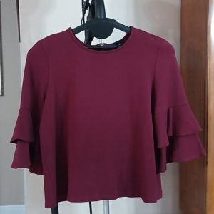 Jersey knit 3/4 sleeve top